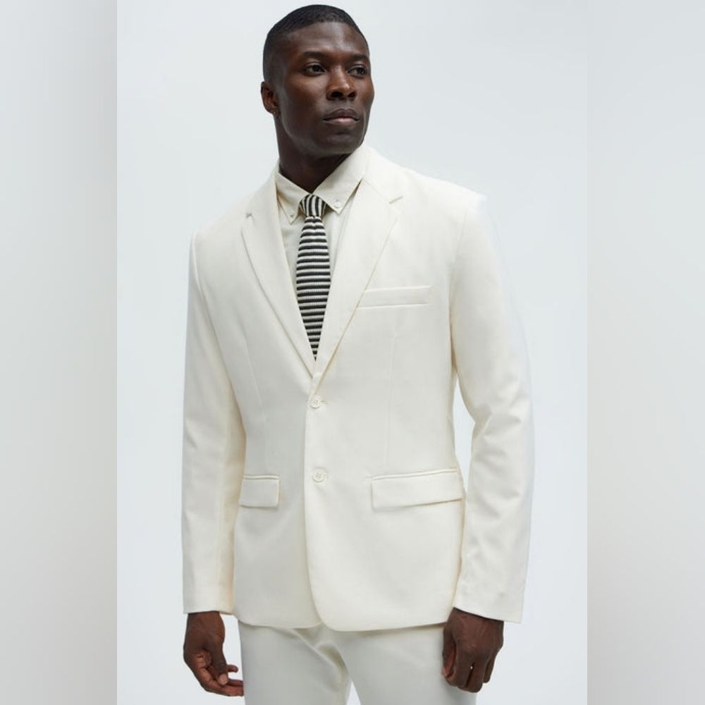The Modern Stretch Suit Jacket - Off White